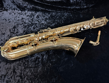 Vintage C.G. Conn Late Transitional 'Naked Lady' Baritone Saxophone, Serial #259119